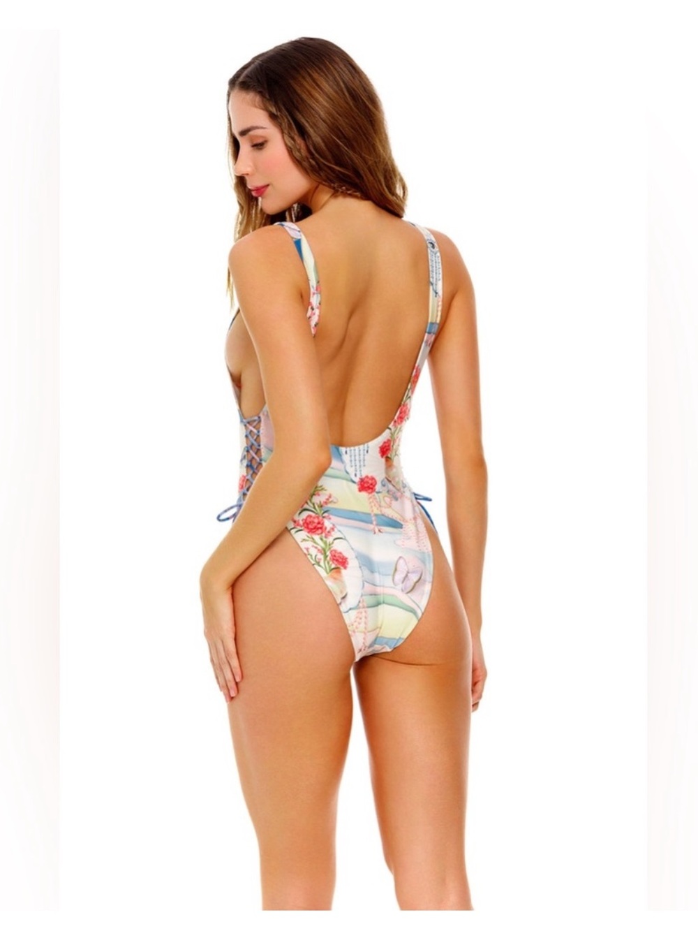 NWT AGUA BENDITA Nácar Tribeca One Piece Swimsuit - Picture 9 of 12